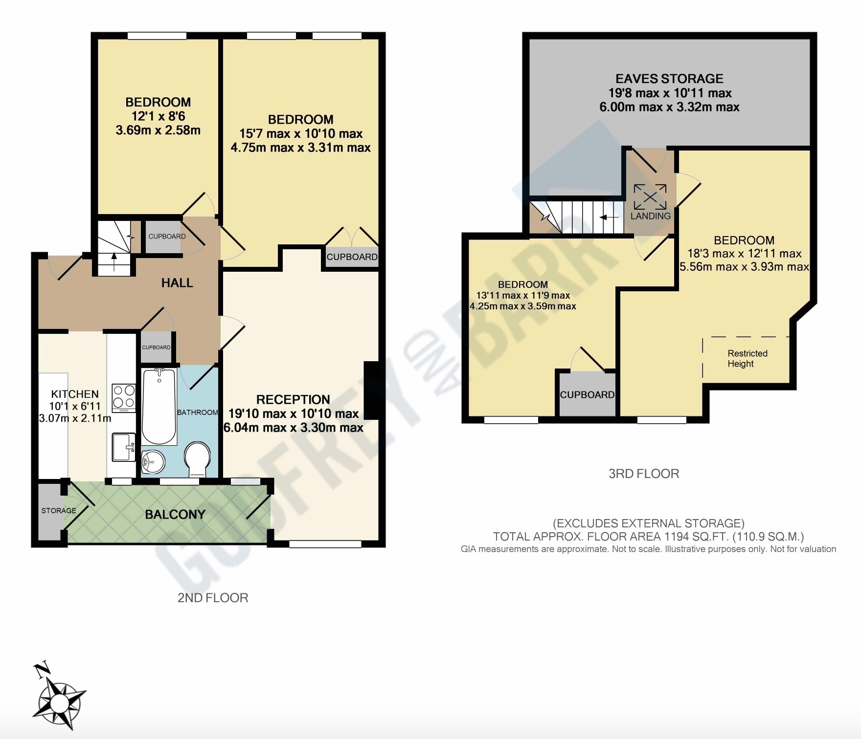 Godfrey & Barr Estate Agents - Floorplan for The Market Place ...