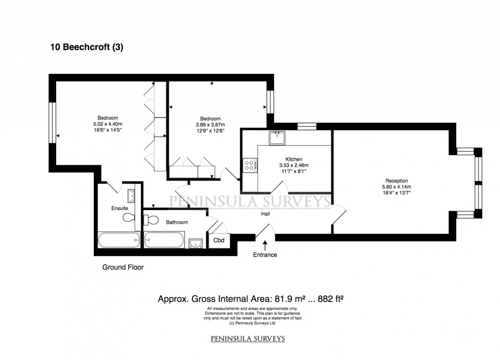 Floorplan for Beechcroft Avenue, Golders Green