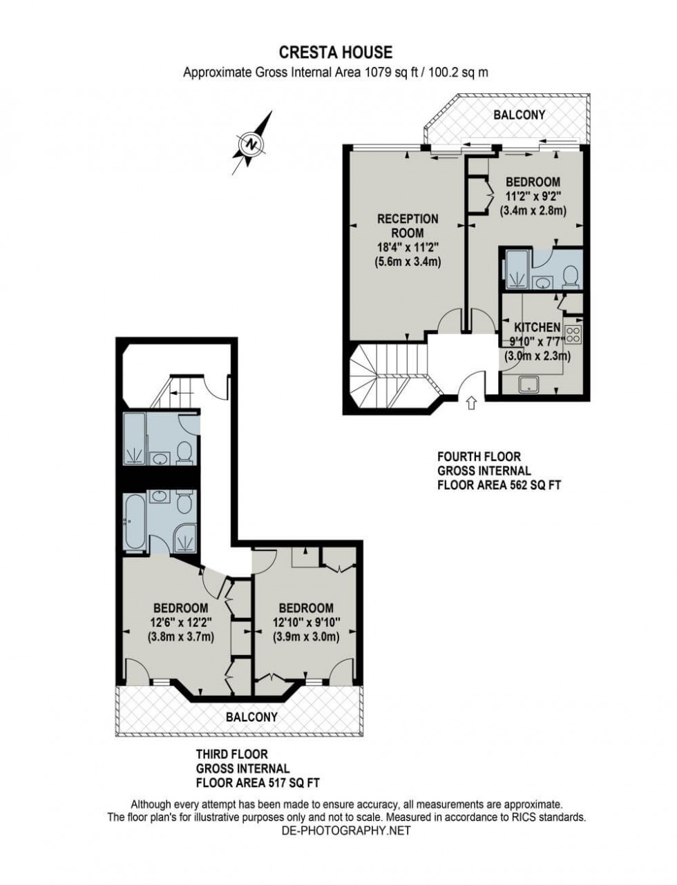 Floorplan for Finchley Raod, Swiss Cottage