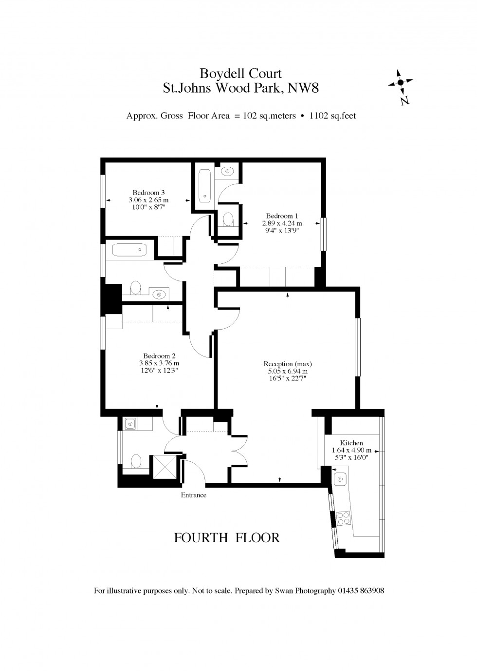 Floorplan for St. Johns Wood Park, St Johns Wood