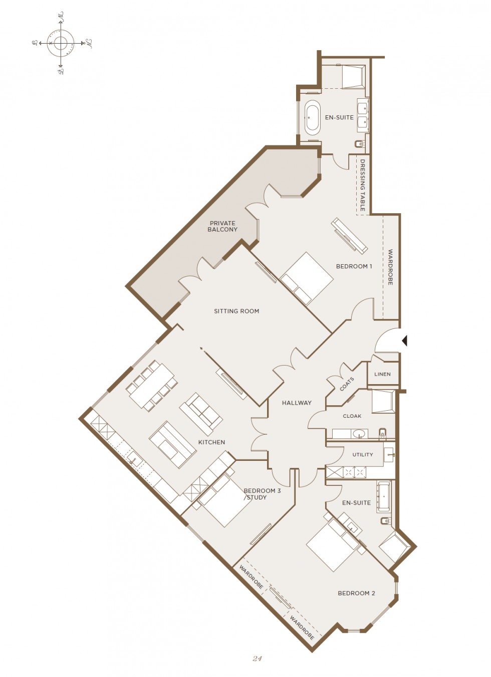 Floorplan for Camlet Way, Hadley Wood