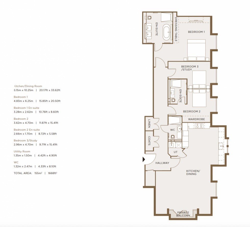 Floorplan for Camlet Way, Hadley Wood