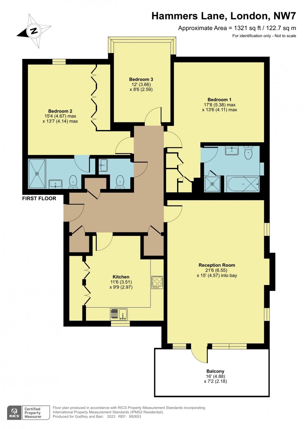 Floorplan for Hammers Lane, Mill Hill