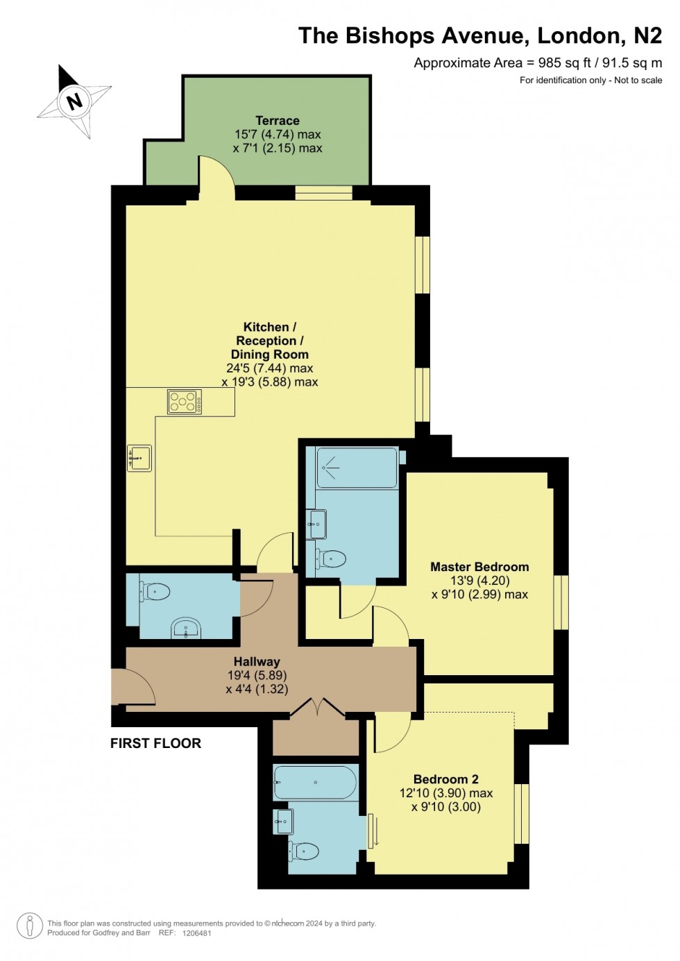 Floorplan for The Bishops Avenue, London