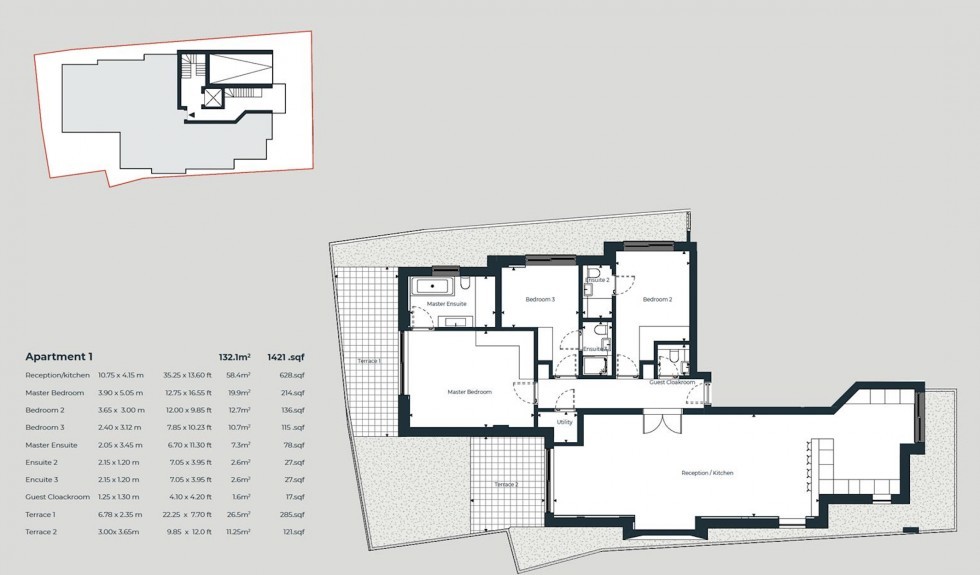 Floorplan for Temple Fortune Lane, Temple Fortune