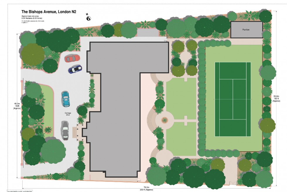 Floorplan for The Bishops Avenue, London