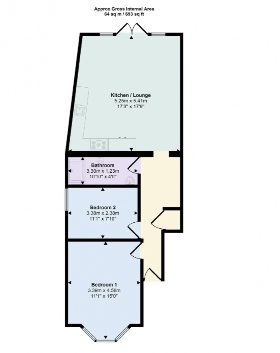 Floorplan for Church Lane, East Finchley