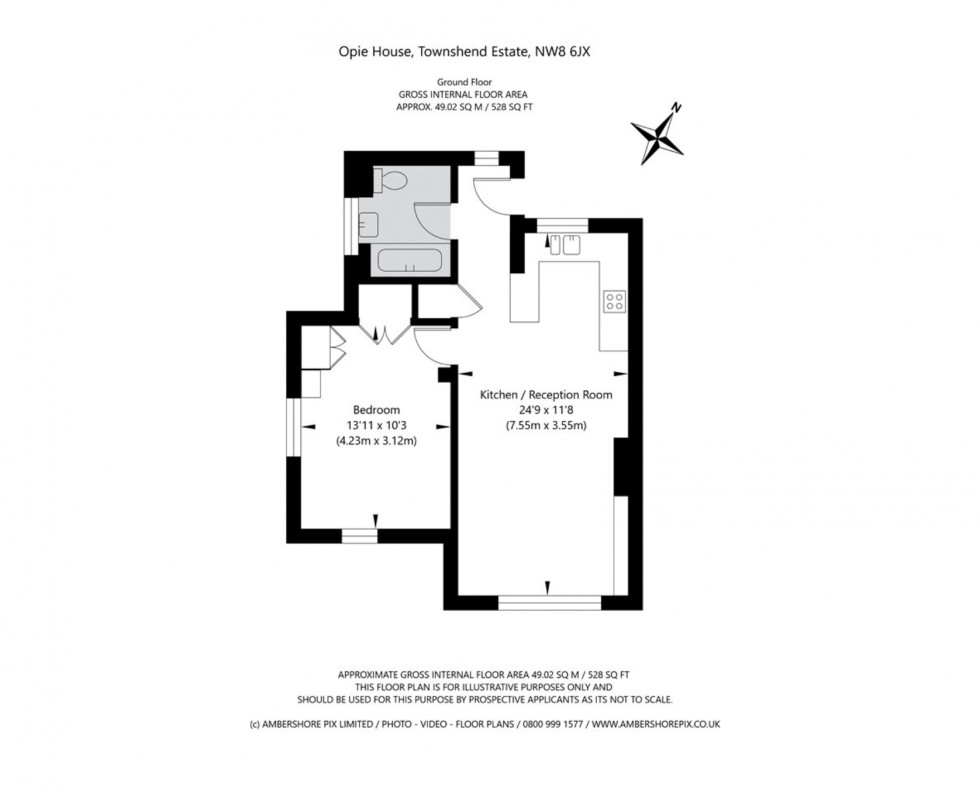 Floorplan for Allitsen Road, St Johns Wood