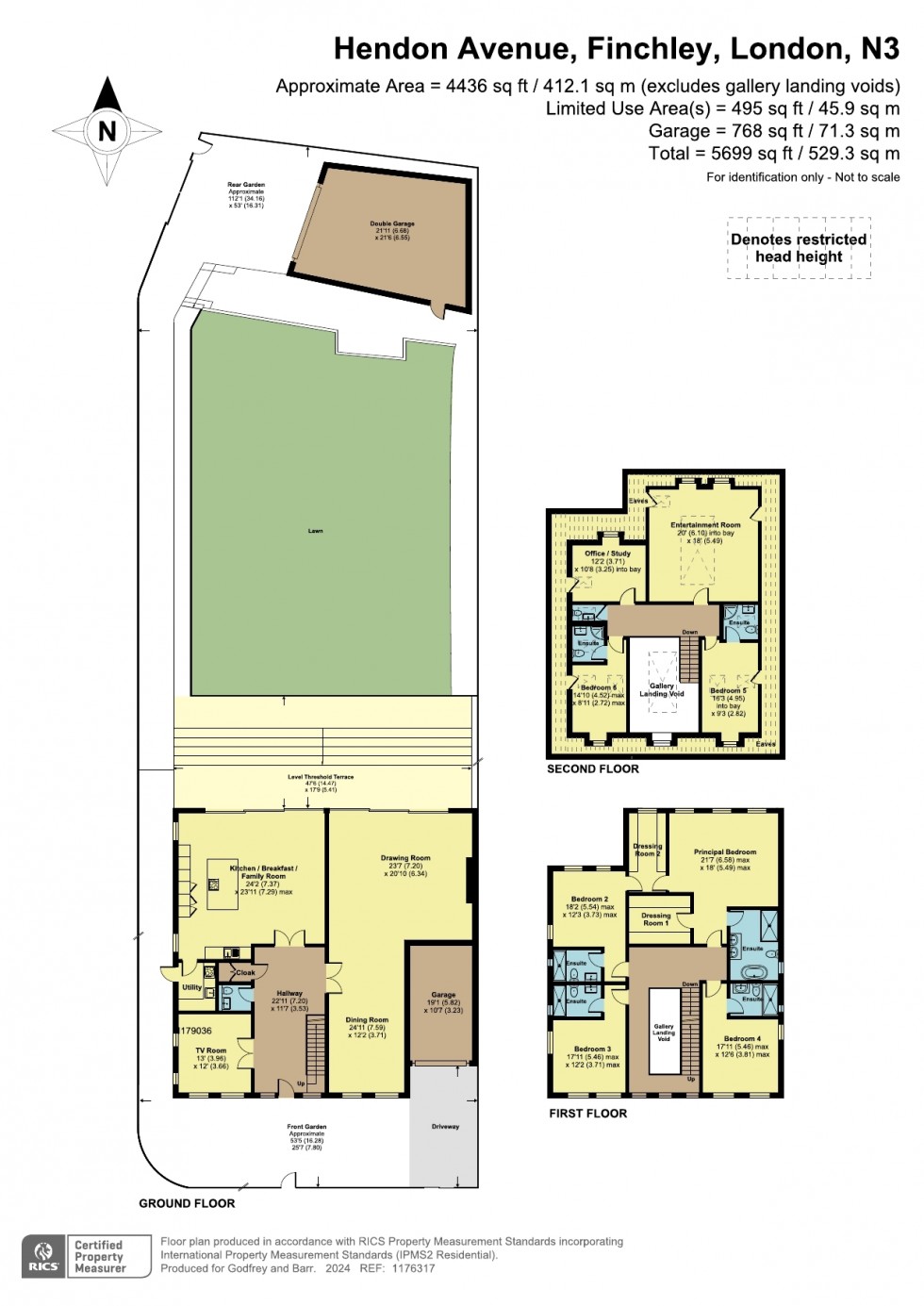 Floorplan for Hendon Avenue, Finchley