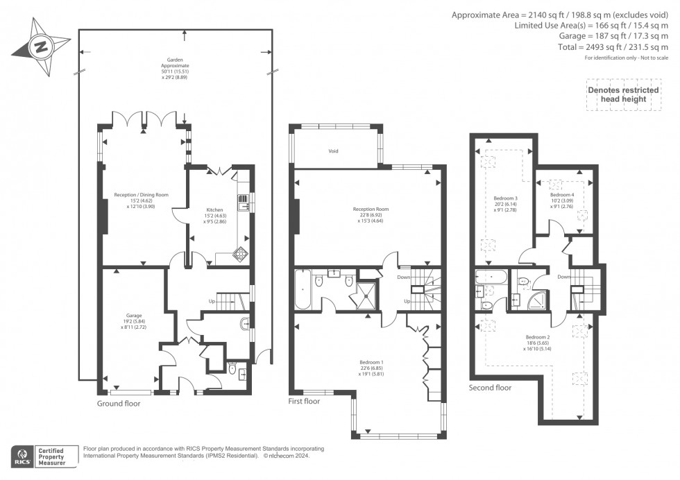 Floorplan for Holly Park Gardens, Finchley