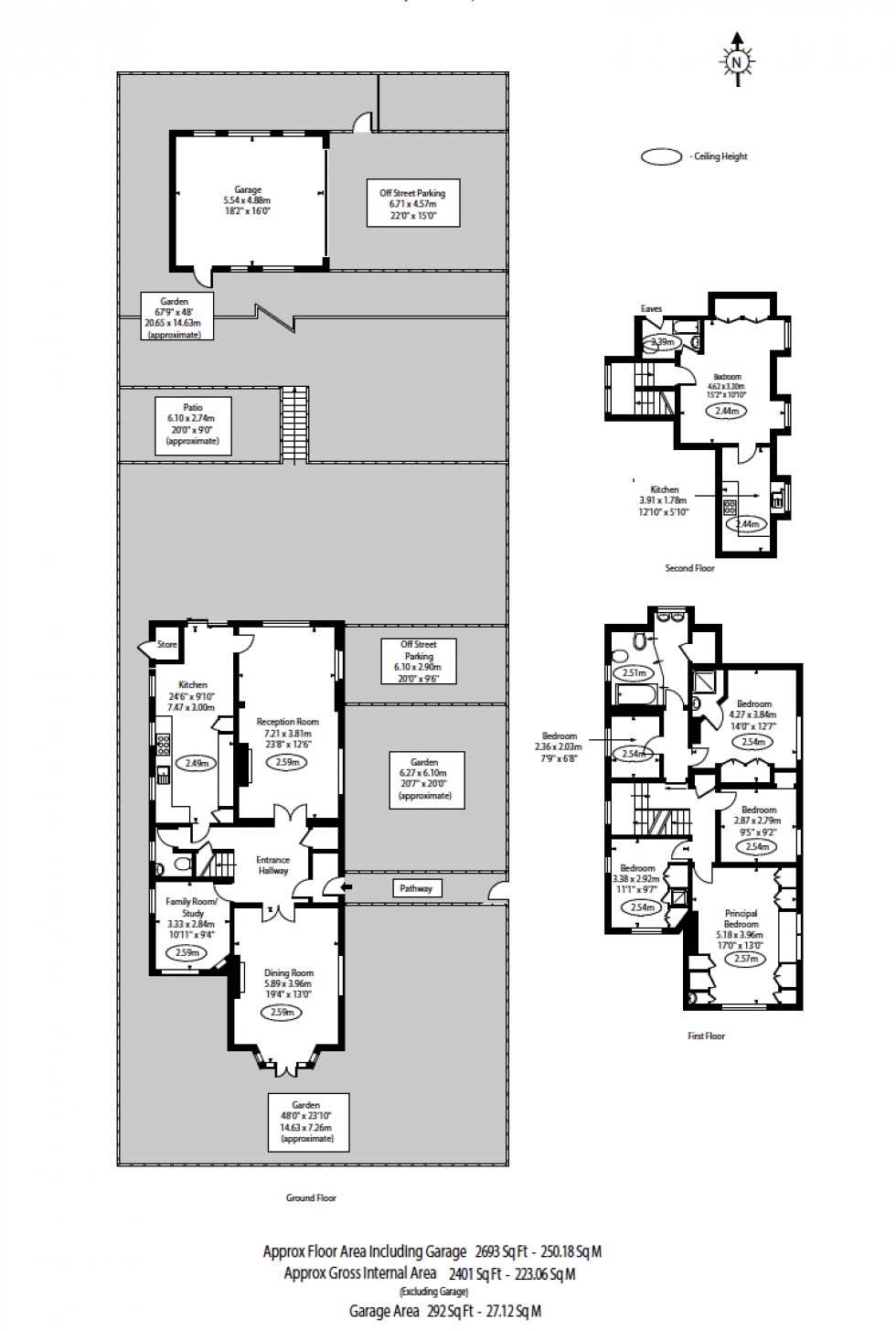 Floorplan for Lyttelton Road / Blandford Close, Hampstead Garden Suburb