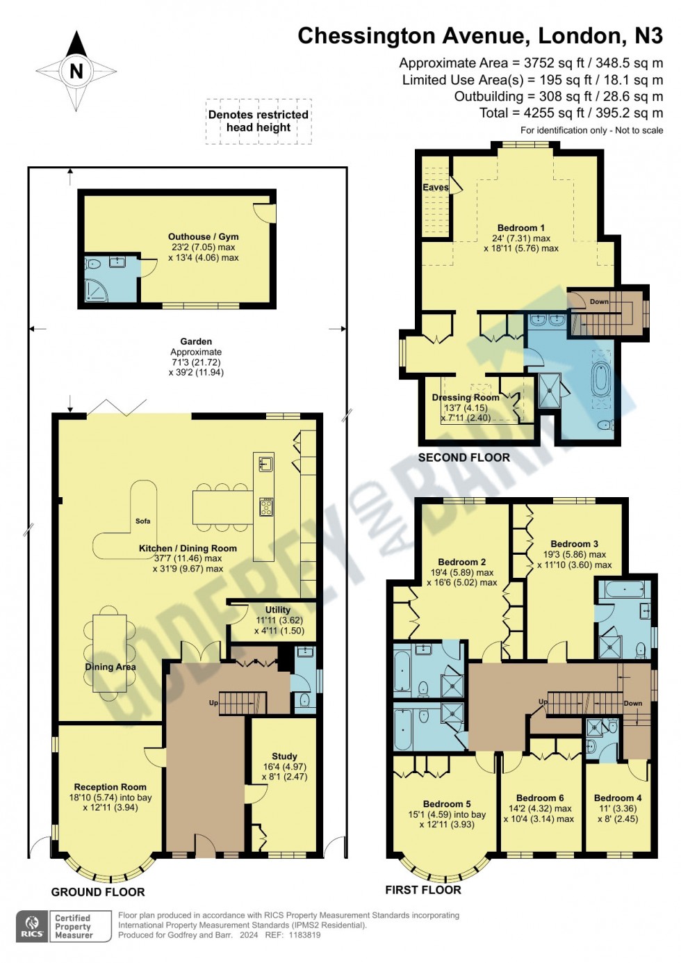 Floorplan for Chessington Avenue, Finchley