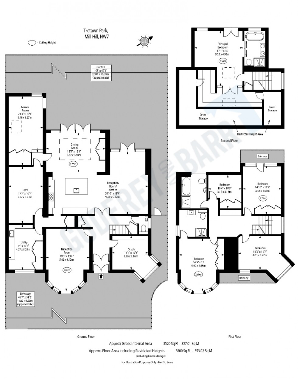 Floorplan for Tretawn Park, Mill Hill