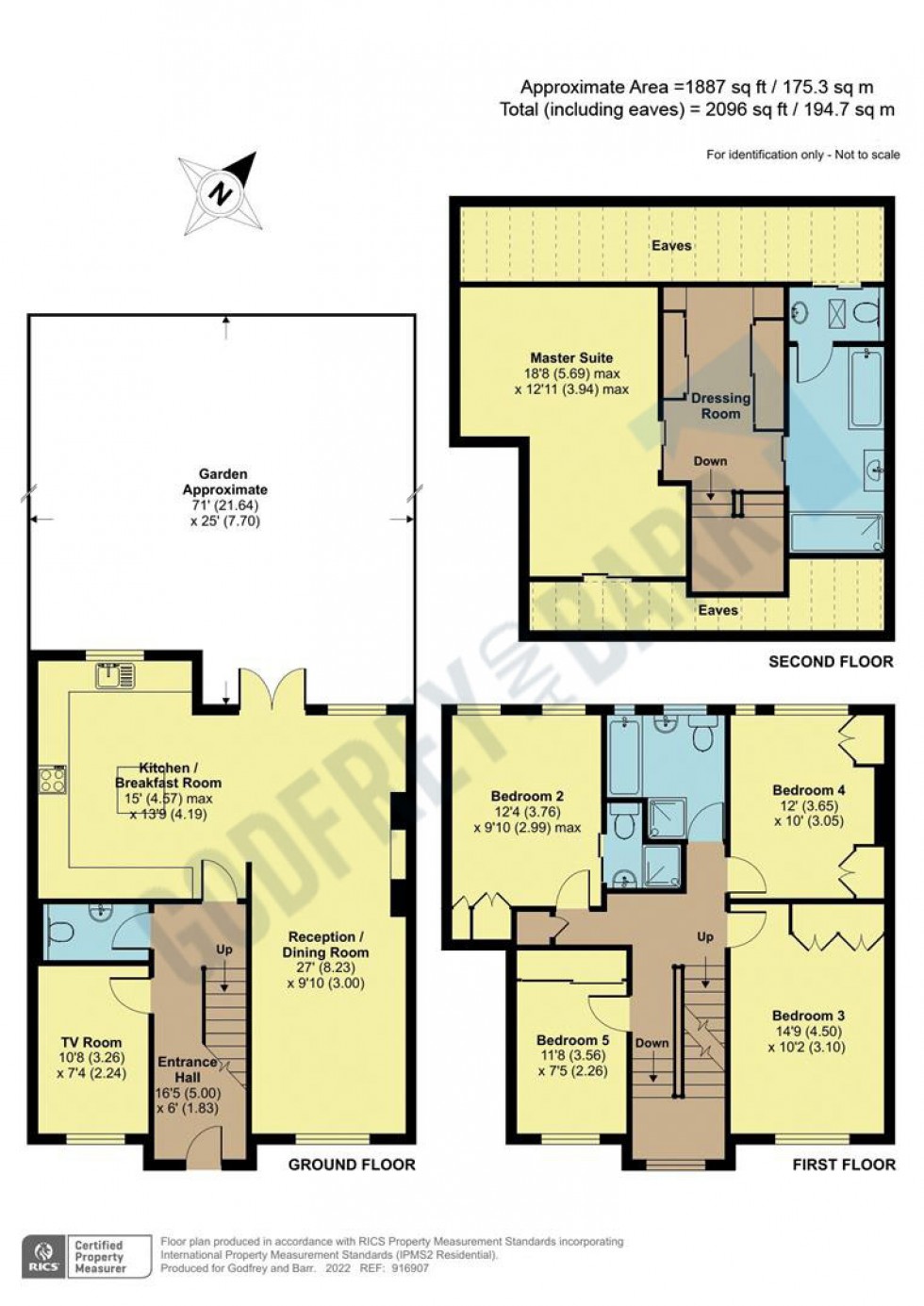 Floorplan for Holyoake Walk, Hampstead Garden Suburb