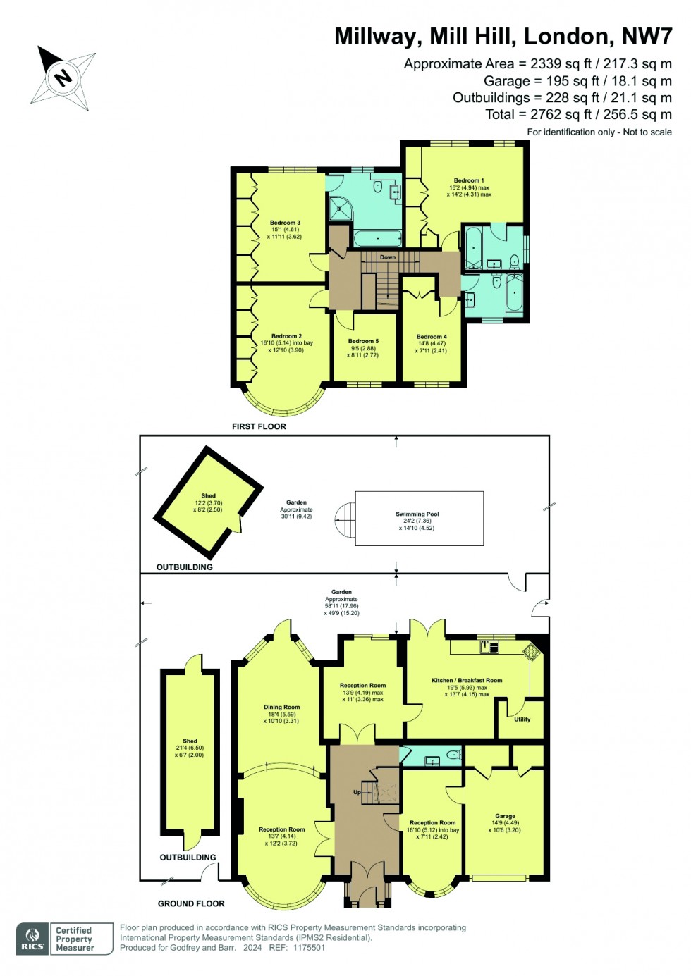 Floorplan for Millway, Mill Hill