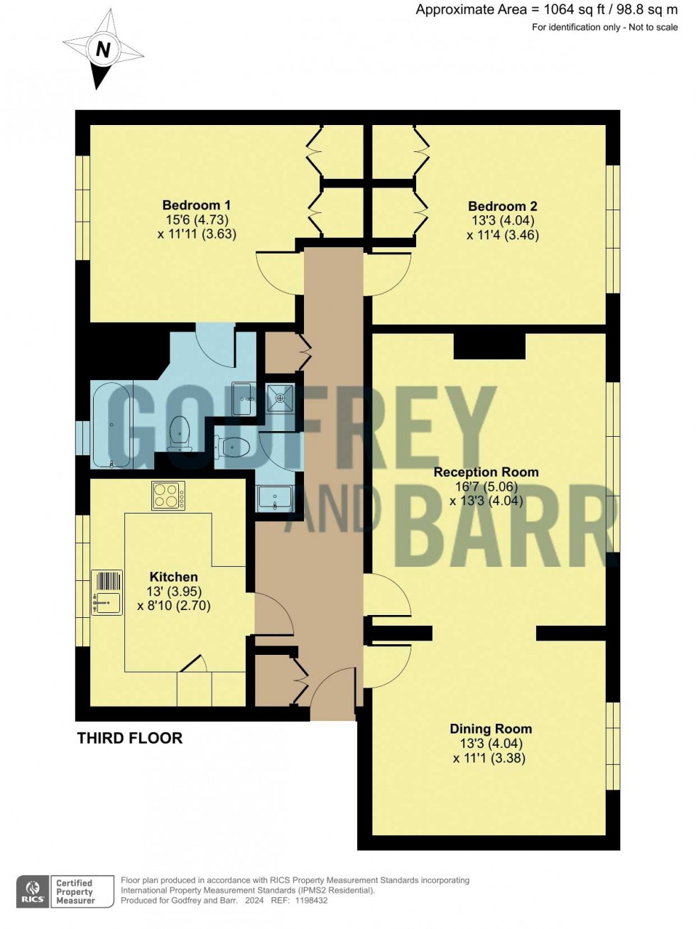 Floorplan for Belvedere Court, Hampstead Garden Suburb