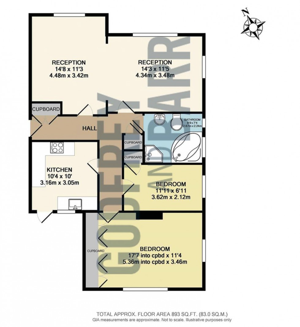 Floorplan for Lyttelton Road, Hampstead Garden Suburb