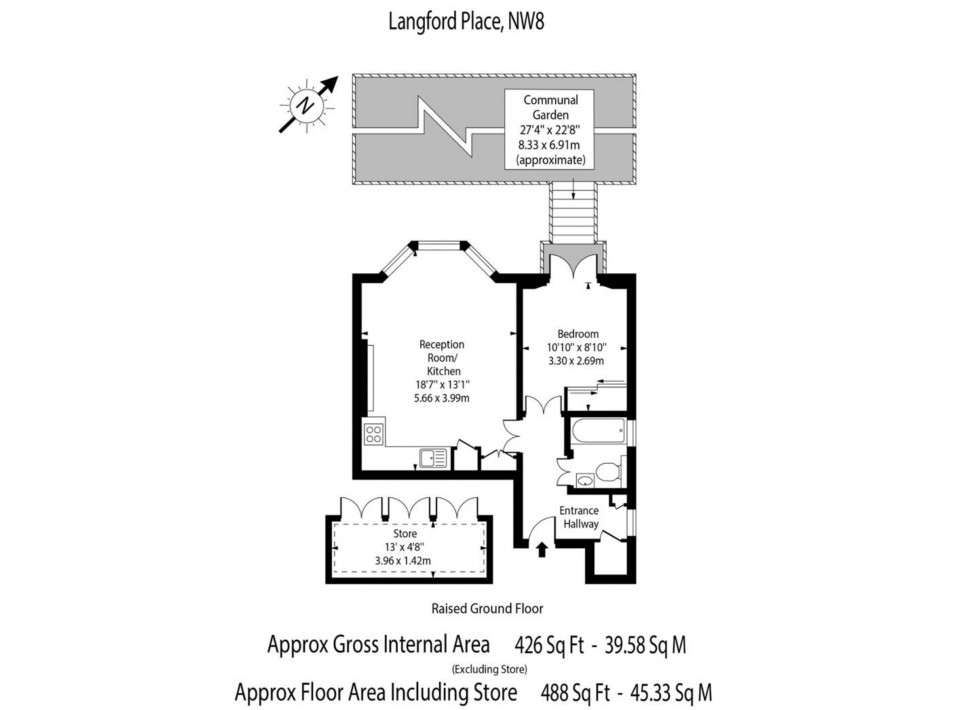 Floorplan for Langford Place, St Johns Wood