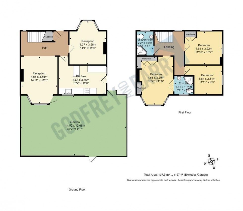 Floorplan for Gurney Drive, Hampstead Garden Suburb