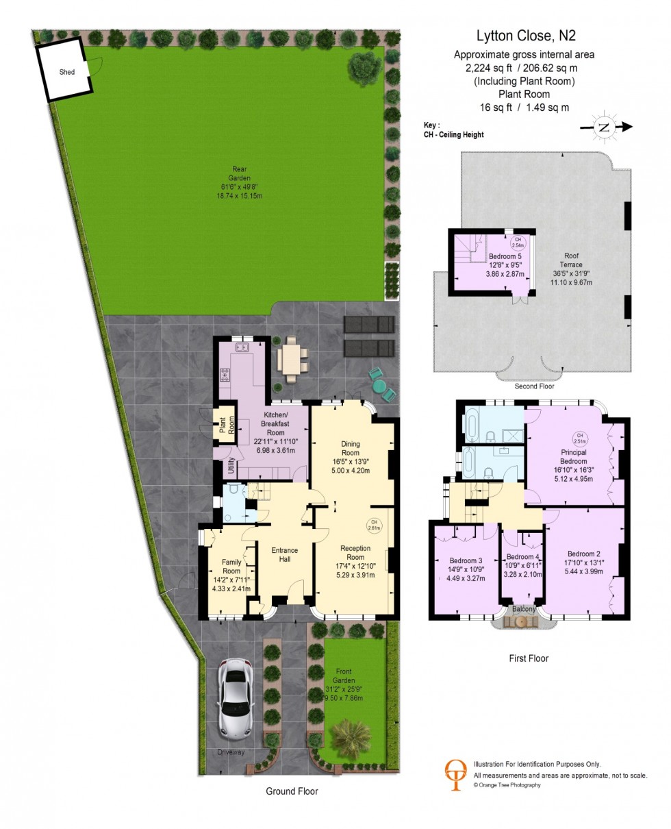 Floorplan for Lytton Close, Hampstead Garden Suburb