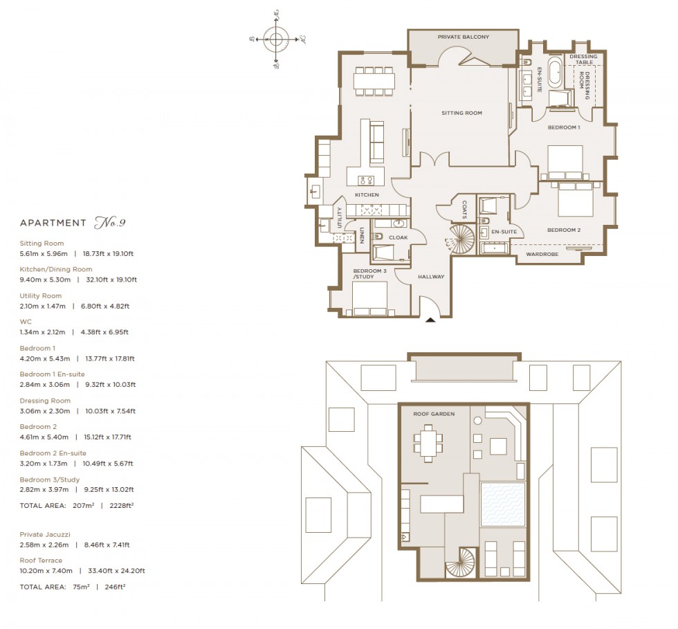 Floorplan for Camlet Way, Hadley Wood