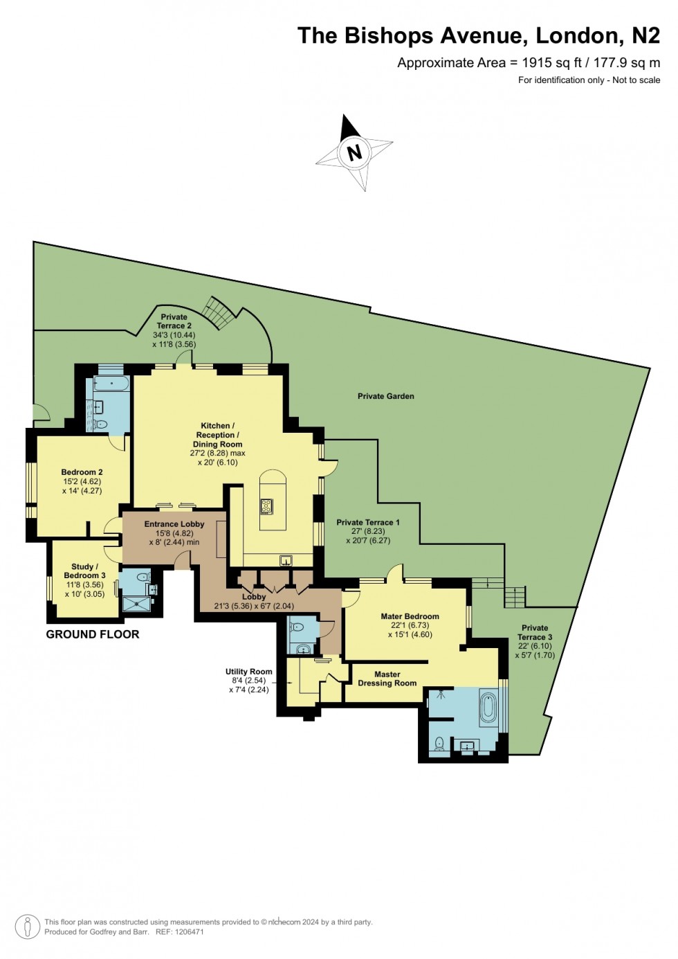 Floorplan for The Bishops Avenue, London