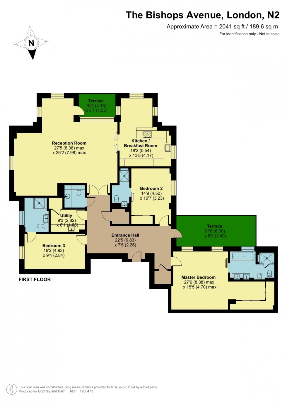 Floorplan for The Bishops Avenue, London