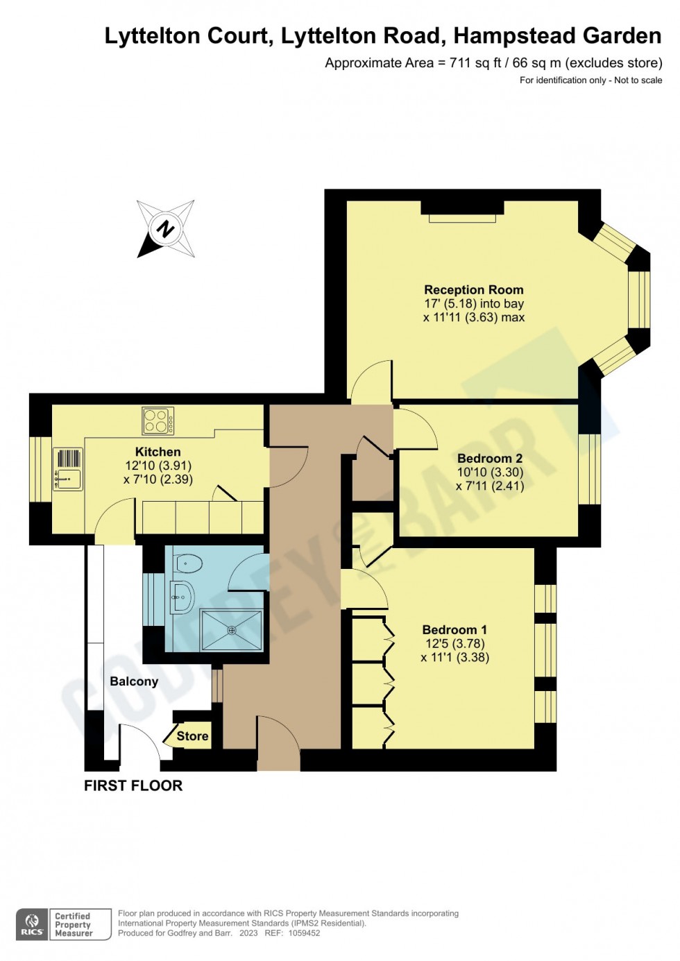 Floorplan for Lyttelton Court, Hampstead Garden Suburb