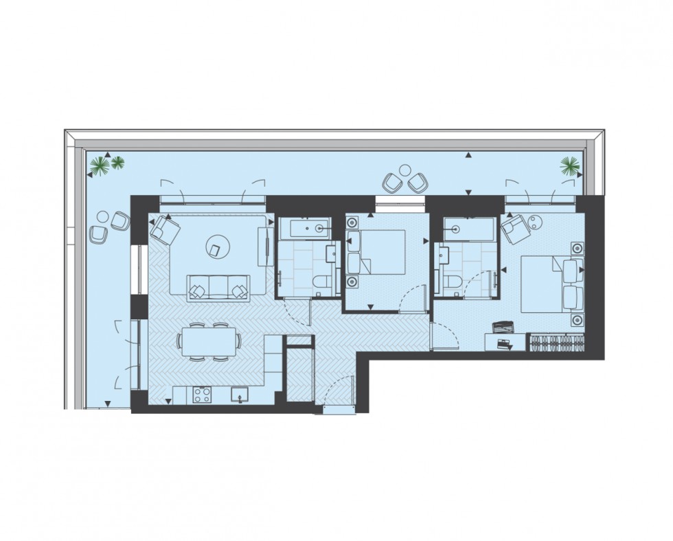 Floorplan for Claremont Road, Brent Cross Town