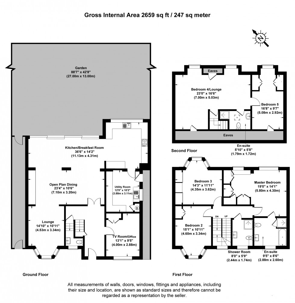 Floorplan for Bishops Avenue, Elstree