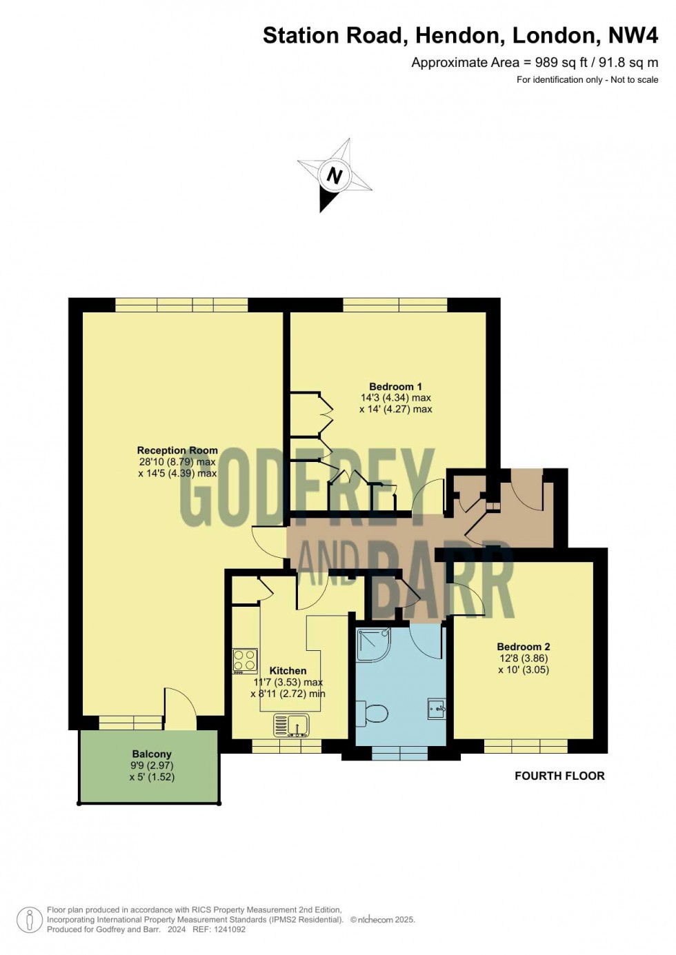 Floorplan for Station Road, Hendon