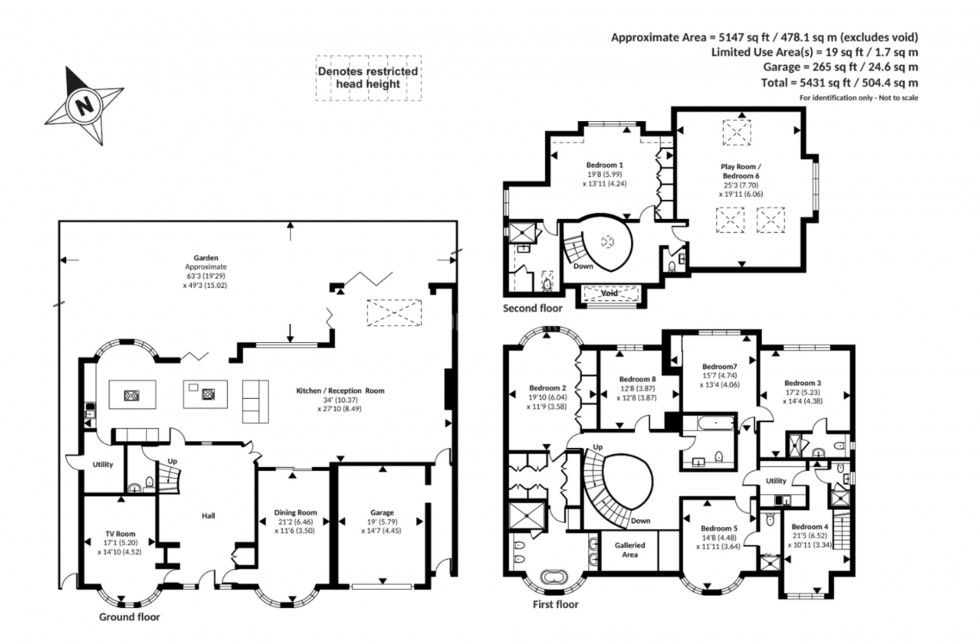 Floorplan for Fairholme Close, Finchley