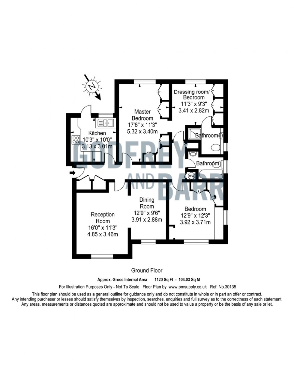 Floorplan for Lyttelton Road, Hampstead Garden Suburb