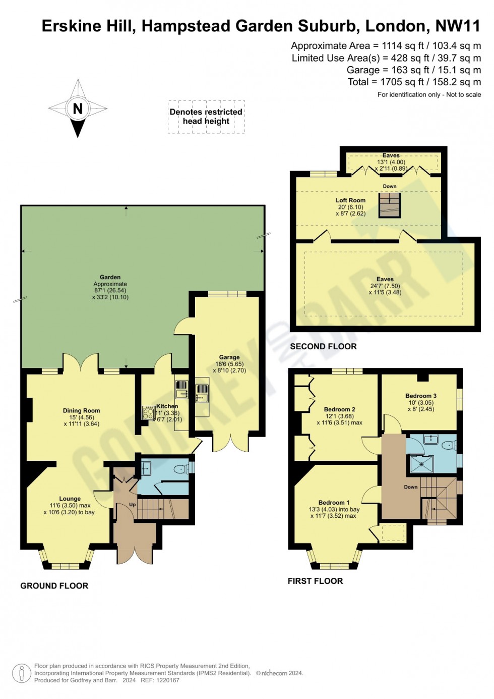 Floorplan for Erskine Hill, Hampstead Garden Suburb